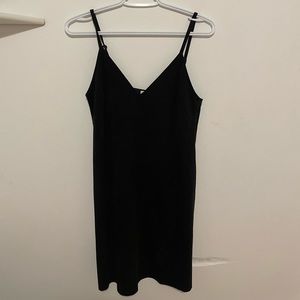 AritZia black suede tank dress